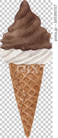 Ice cream summer watercolor png 89599707