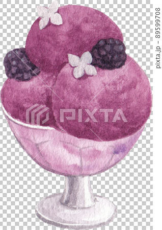 Ice cream summer watercolor png 89599708