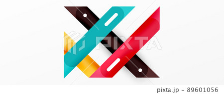Background overlapping lines. Dynamic lines abstract wallpaper. Straight lines composition vector illustration for wallpaper banner background or landing page Background overlapping lines. Dynamic lines abstract wallpaper. Straight lines composition vector illustration for wallpaper banner background or landing page 89601056