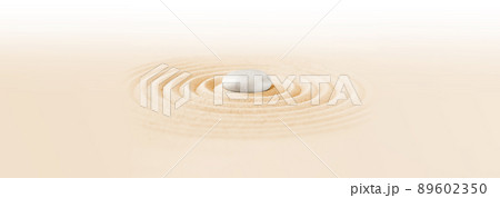 Zen japanese garden background. Horizontal banner Zen japanese garden background. Horizontal banner 89602350