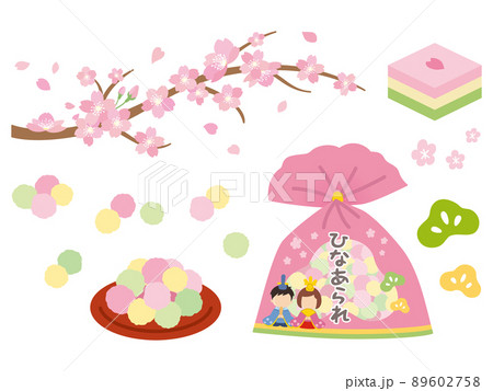 ひな祭り　ひなあられ　桜 89602758