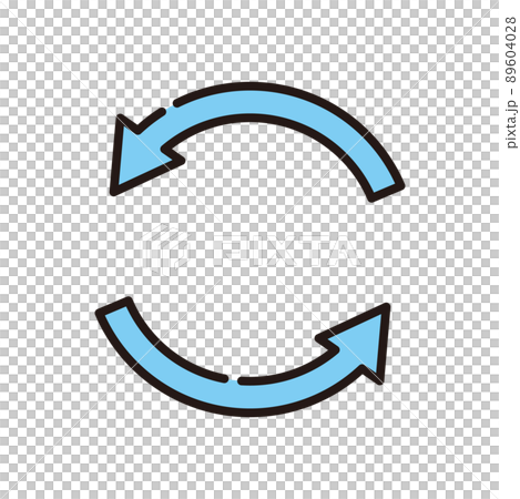 Arrow rotation back - Stock Illustration [89604028] - PIXTA