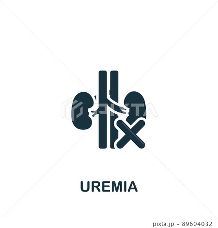 Uremia icon. Monochrome simple Deseases icon for templates, web design and infographics 89604032