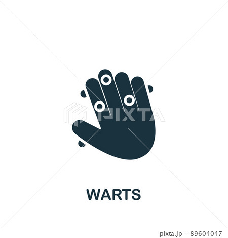 Warts icon. Monochrome simple Deseases icon for templates, web design and infographics Warts icon. Monochrome simple Deseases icon for templates, web design and infographics 89604047