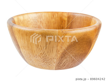 Empty wooden cup isolated on white background, saved clipping path. Empty wooden cup isolated on white background, saved clipping path. 89604242