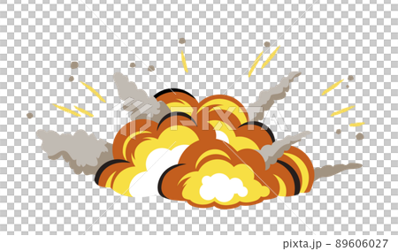 Explosion and scattered rubble - Stock Illustration [89606027] - PIXTA