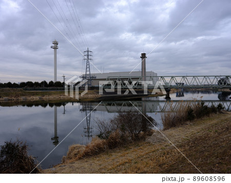 手賀川の風景 89608596