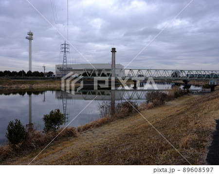 手賀川の風景 手賀川の風景 89608597