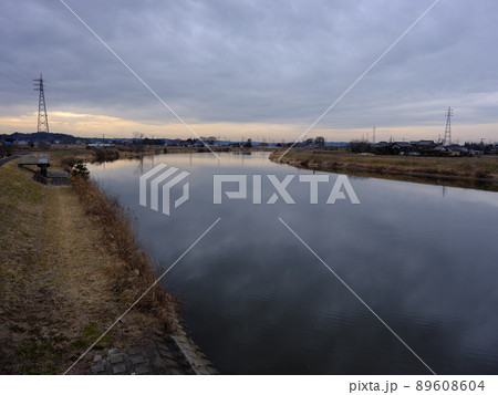 手賀川の風景 手賀川の風景 89608604