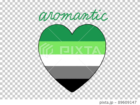 Aromantic symbol mark (with letters) 89609147