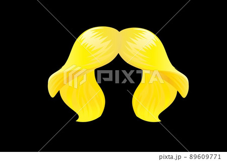 Subject shot of a natural looking light blonde wig 89609771