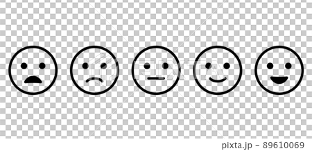 笑顔の表情による絵文字セット　スマイリー 89610069