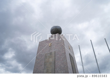 The Mitad del Mundo in Quito Ecuador during an overcast day The Mitad del Mundo in Quito Ecuador during an overcast day 89610383