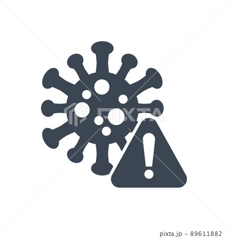 Corona virus danger related vector glyph icon Corona virus danger related vector glyph icon 89611882