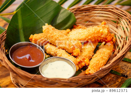 tropical snack local asian classic dish top view 89612371