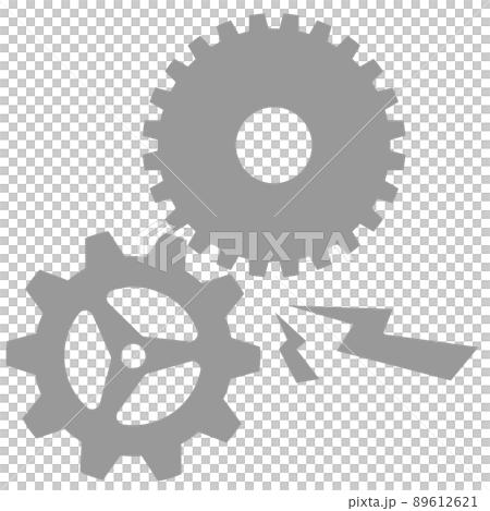 歯車が噛み合わない不具合 ベクターイラスト 89612621