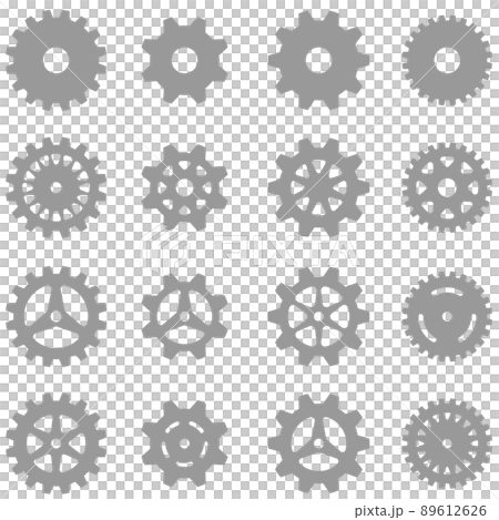 齒輪矢量圖標集 89612626