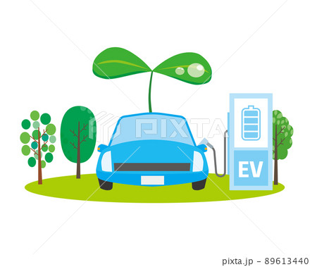 電気自動車のエコイメージ 89613440