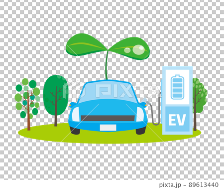 電気自動車のエコイメージ 89613440