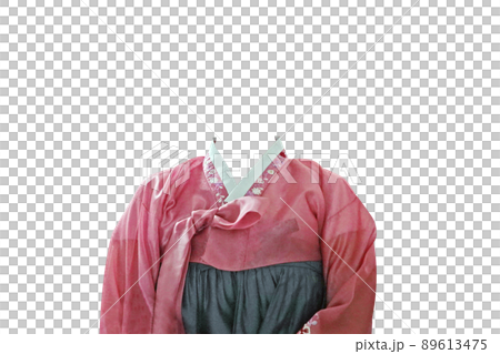 韓服 上半身 証明写真 89613475
