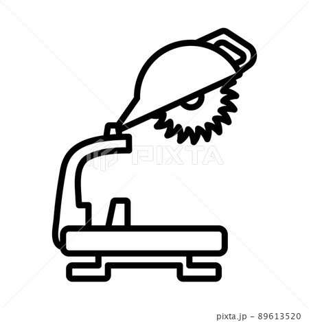 Icon Of Circular End Saw Icon Of Circular End Saw 89613520