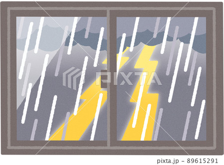 雷雨の日の窓 雷雨の日の窓 89615291