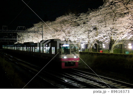 新京成線くぬぎ山駅付近の桜並木ライトアップ 千葉県鎌ケ谷市くぬぎ山 新京成線くぬぎ山駅付近の桜並木ライトアップ 千葉県鎌ケ谷市くぬぎ山 89616373