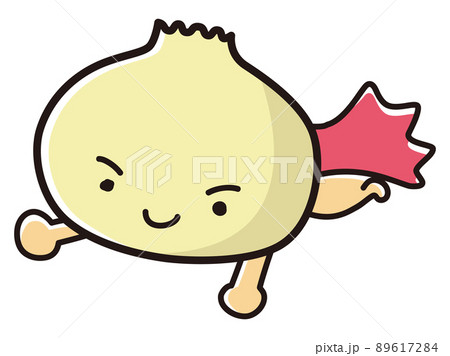 中華まんのヒーローキャラクターのイラスト 89617284