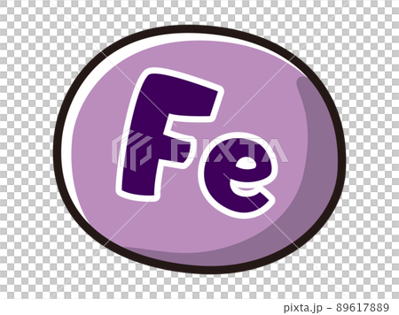 Image illustration of Fe (iron) Image illustration of Fe (iron) 89617889
