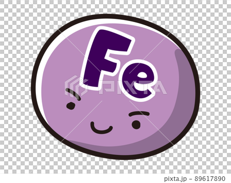 Fe(鉄分)のキャラクターのイラスト 89617890