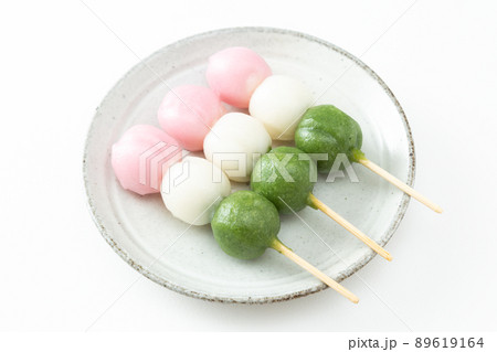 三色団子 白バック 三色団子 白バック 89619164