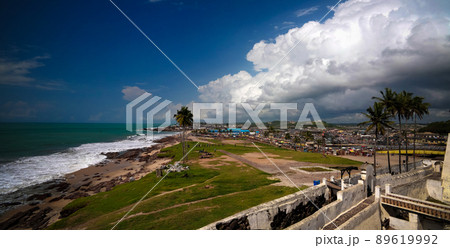 Landscape view from the roof of Elmina castle and fortress, Ghan 89619992