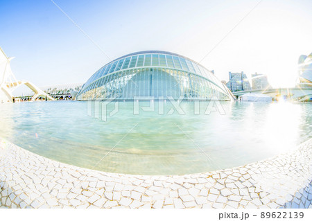 Valencia Spain Ciutat de les Arts i les Ciencies The City of Arts and Sciences sunset view Valencia Spain Ciutat de les Arts i les Ciencies The City of Arts and Sciences sunset view 89622139