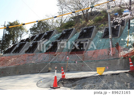 地すべり対策工事　アンカー工事 89623165