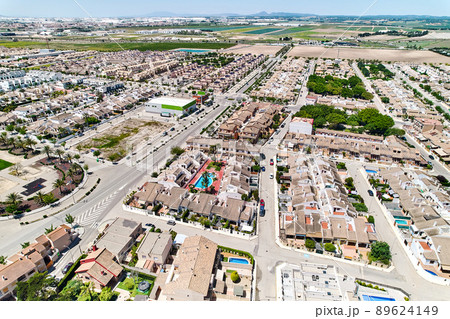Aerial view Torre de la Horadada townscape 89624149