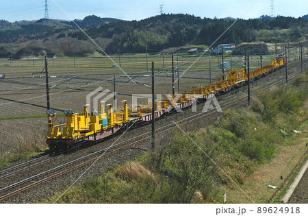 東北本線　鹿島台ー品井沼　JR東日本　ED75-759（仙台）＋ロンチキ　ロングレール輸送 89624918