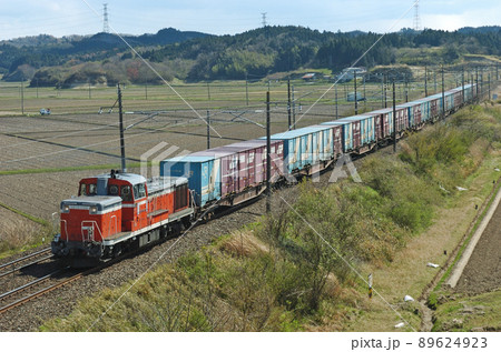東北本線　品井沼ー鹿島台　JR貨物　DE10-1120（仙台） 89624923