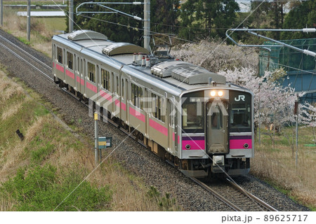 奥羽本線　鯉川－鹿渡　JR東日本　701系　N6編成（秋田） 89625717