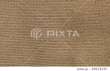 Brown and Cream Canvas or rustic jute sackcloth woven fabric texture background. Textiles for coffee beans. High quality photo Brown and Cream Canvas or rustic jute sackcloth woven fabric texture background. Textiles for coffee beans. High quality photo 89628395