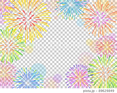 Fireworks frame Fireworks frame 89629849
