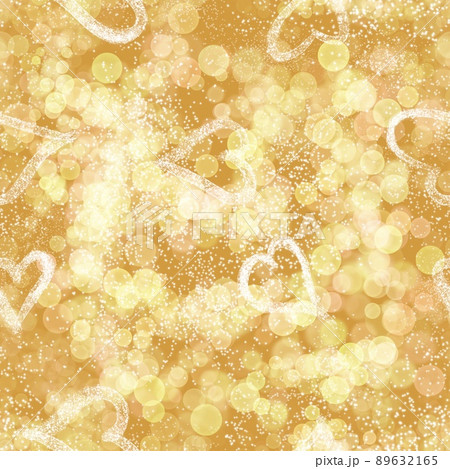 Seamless pattern with gold golden glitter shiny background. Metal metallic shimmering glow texture, luxury fashion design. Yellow abstract sparkle New Year Christmas celebration party print. 89632165