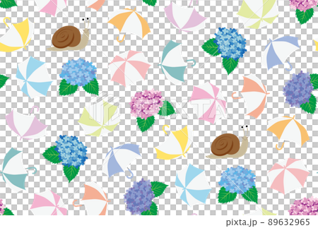 梅雨イメージのパターン素材 89632965