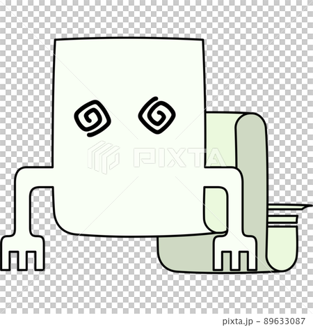 Illustration of ittan-momen that turns your eyes Illustration of ittan-momen that turns your eyes 89633087
