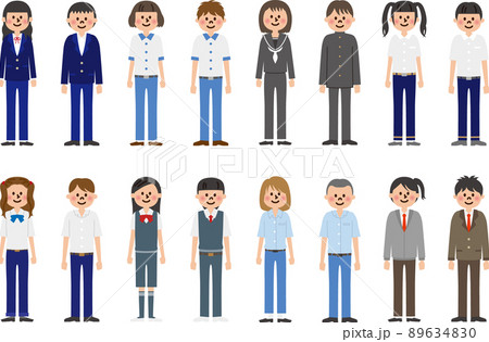 生徒ベクター ジェンダーレス制服 89634830