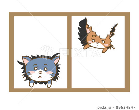 障子を破るネコ 89634847