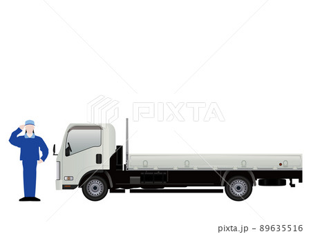 運転手とトラック 89635516