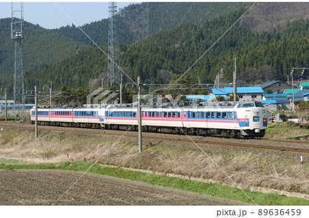 奥羽本線　白沢ー陣場　JR東日本　485系（秋田）　かもしか 89636459