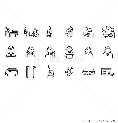 介護関連のアイコンまとめ 89637129