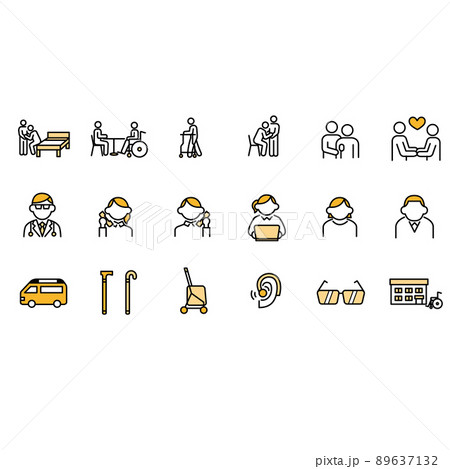 介護関連のアイコンまとめ 89637132
