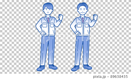 Work clothes male whole body 89638435